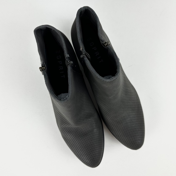 Esprit Tara2 Gray Perforated Ankle Bootie - Picture 8 of 11